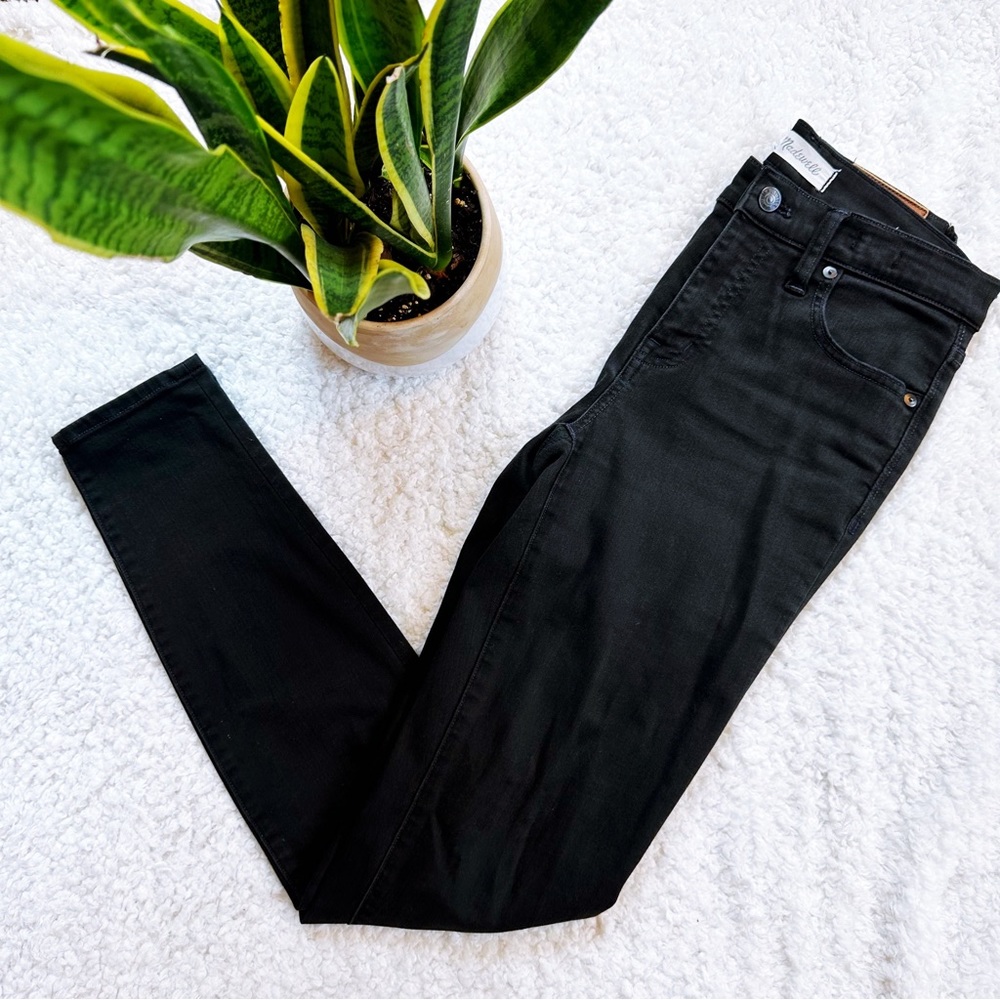 Madewell 9” high-rise skinny jean black